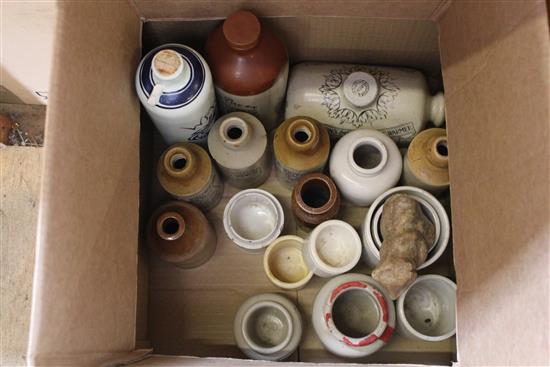 Approx. 20 earthenware bottles